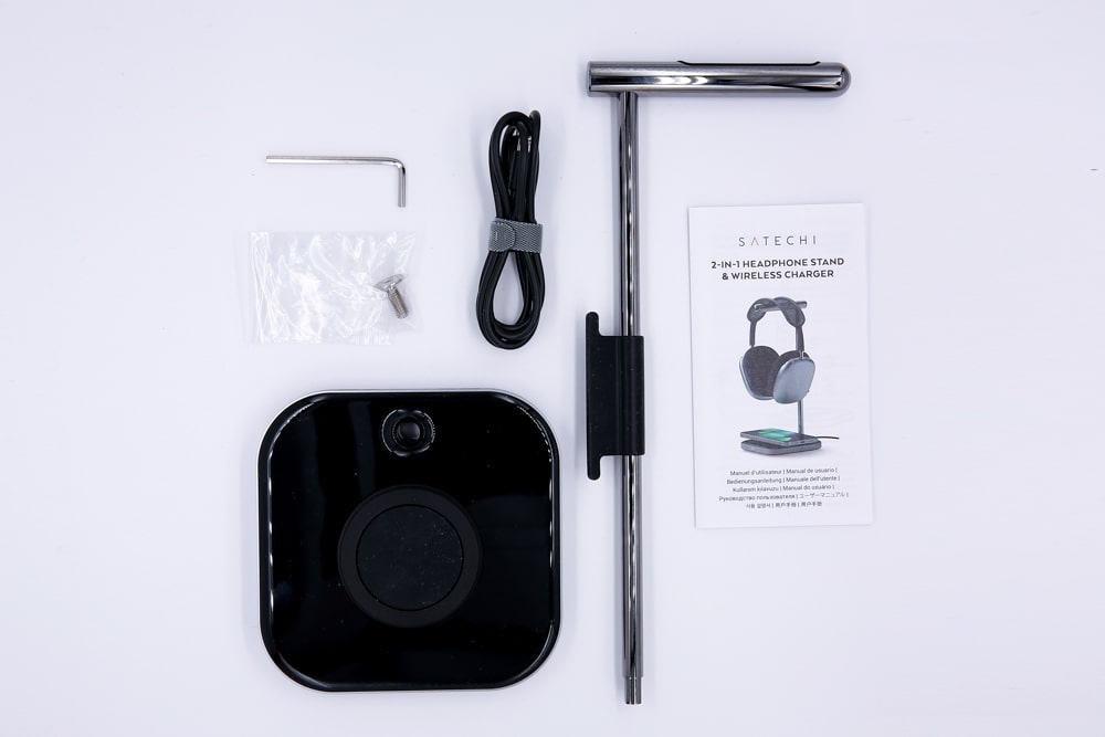 【付属品】Satechi 2in1 ワイヤレス充電付き ヘッドホンスタンド