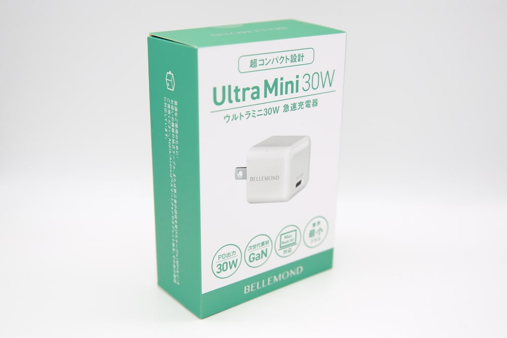【概要】BELLEMOND UltraMini(ベルモンド ウルトラミニ) 30W(急速充電器)