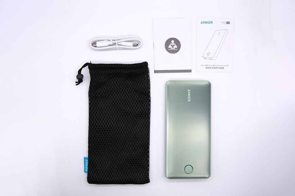 【付属品】Anker 535 Power Bank(PowerCore 20000)モバイルバッテリー