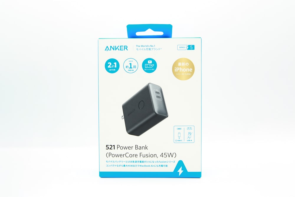 【概要】Anker 521 Power Bank（PowerCore Fusion, 45W）