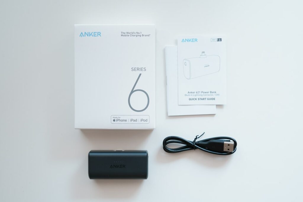 【付属品】Anker Nano Power Bank ライトニング端子一体型の超小型モバイルバッテリー