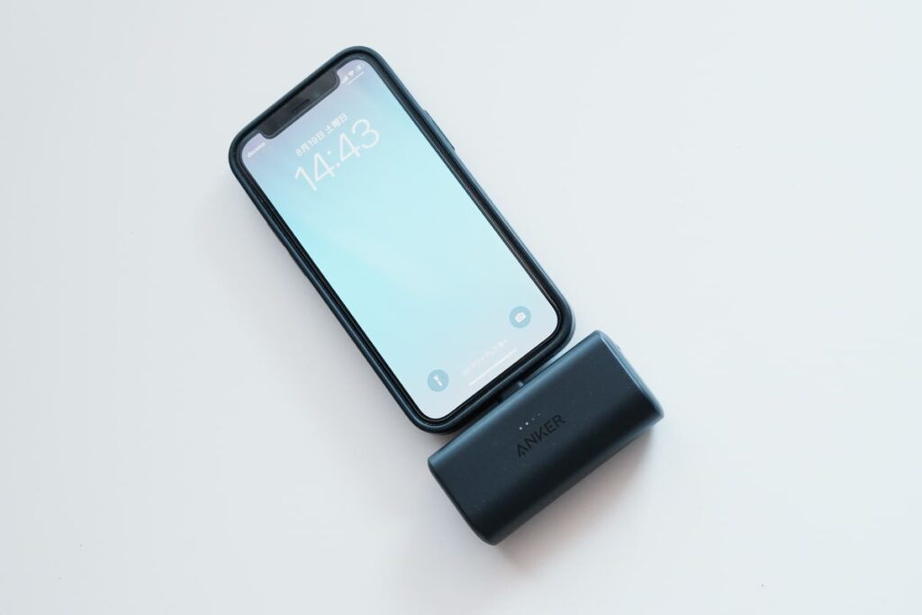 5000mAhでiPhone14への充電は1回未満