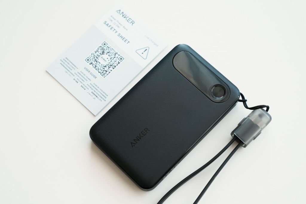 【付属品】Anker Power Bank(10000mAh, 22.5W)モバイルバッテリー