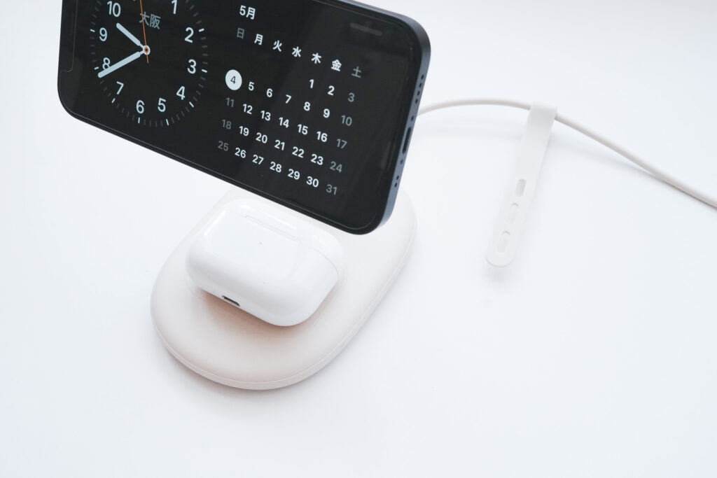MOTTERU 2in1 マグネット式 ワイヤレス充電器