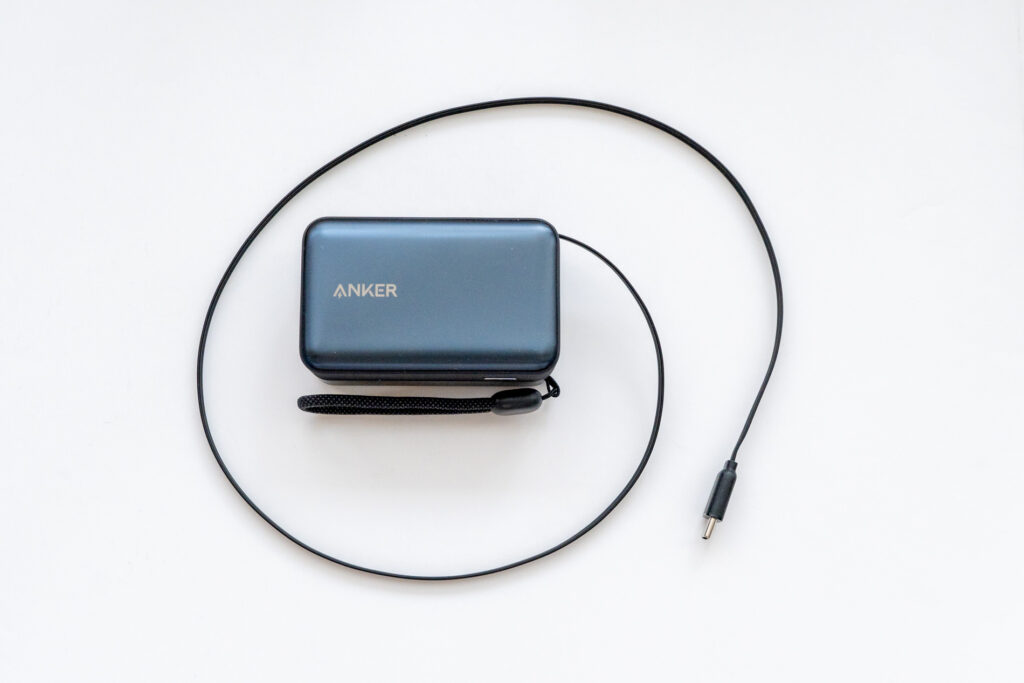 Anker Nano Power Bank（10000mAh, 45W, 巻取り式 USB-Cケーブル）