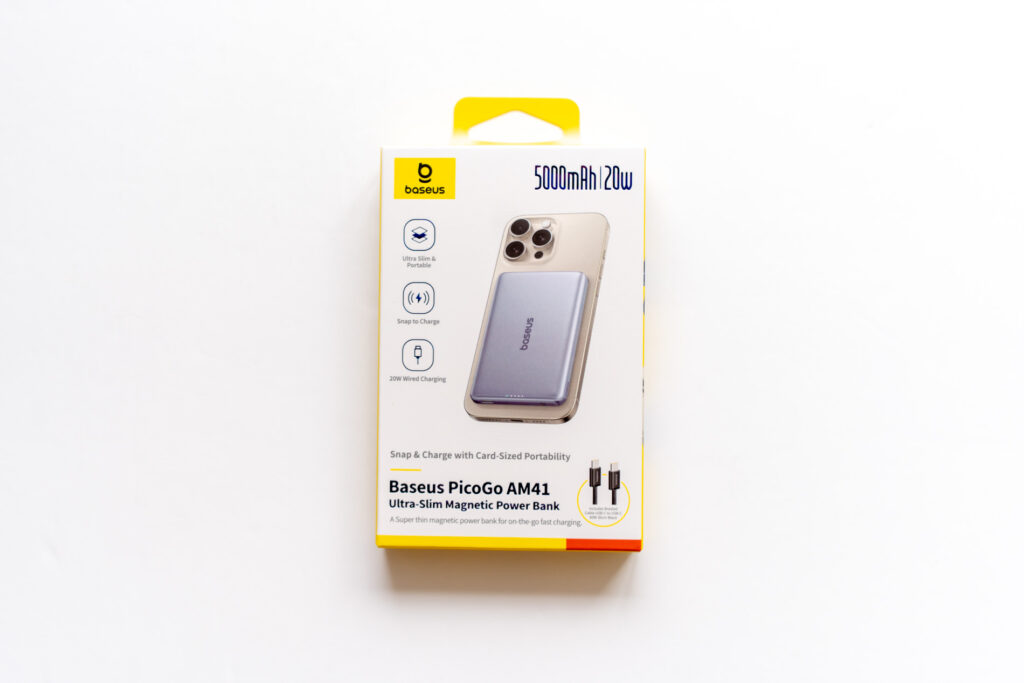 【概要】Baseus PicoGo AM41 超薄型マグネット式モバイルバッテリー