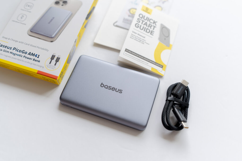 【付属品】Baseus PicoGo AM41 超薄型マグネット式モバイルバッテリー