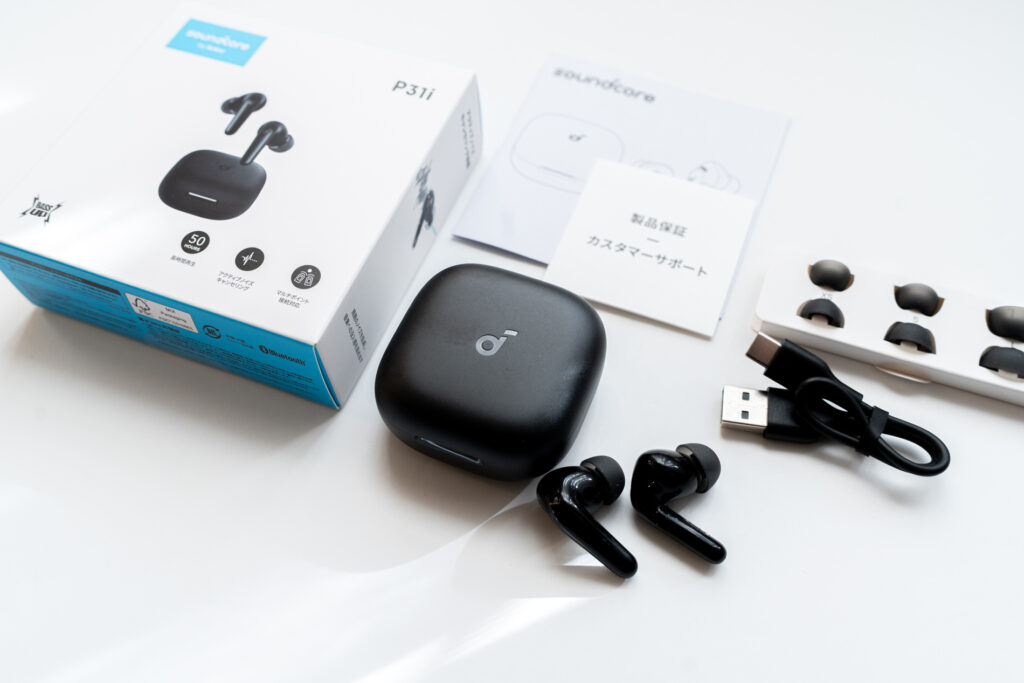 【付属品】Anker Soundcore P31i ワイヤレスイヤホン